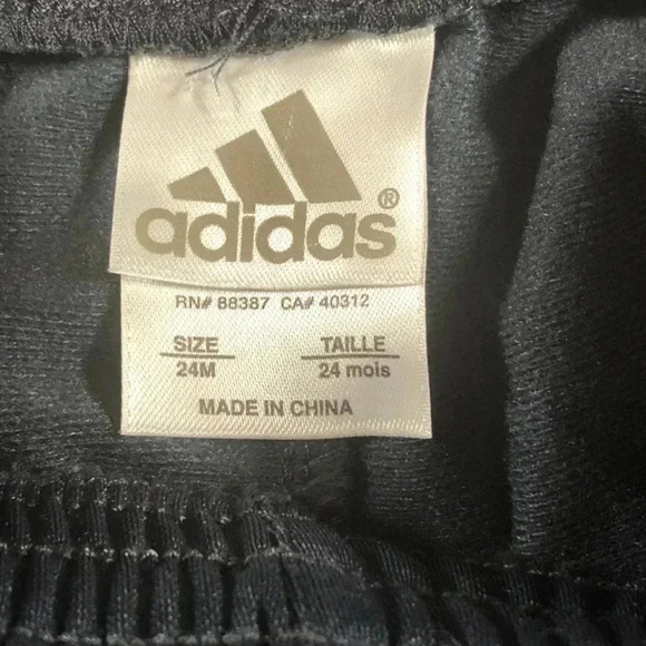 Adidas Orange  3 Stripe Track Pants - Picture 4 of 4